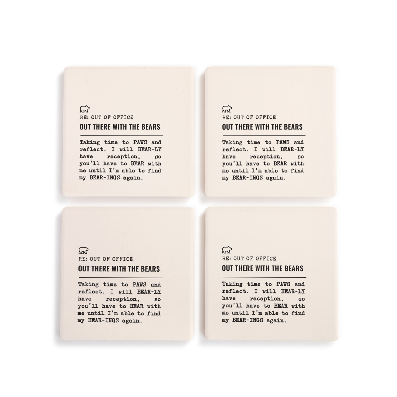 With the Bears Coasters - Set of 4 thumbnail