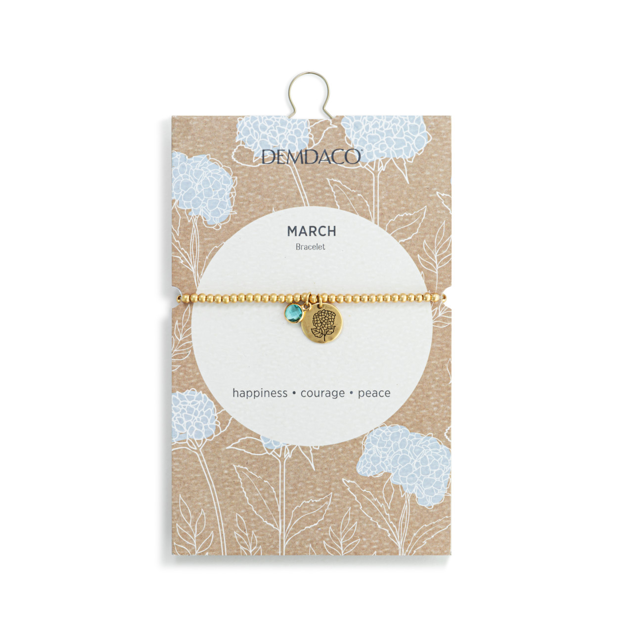 Birthstone Charm Bracelet - March thumbnail