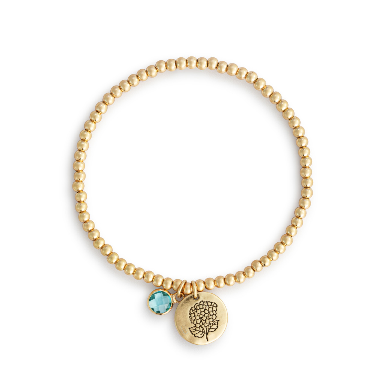 Birthstone Charm Bracelet - March thumbnail