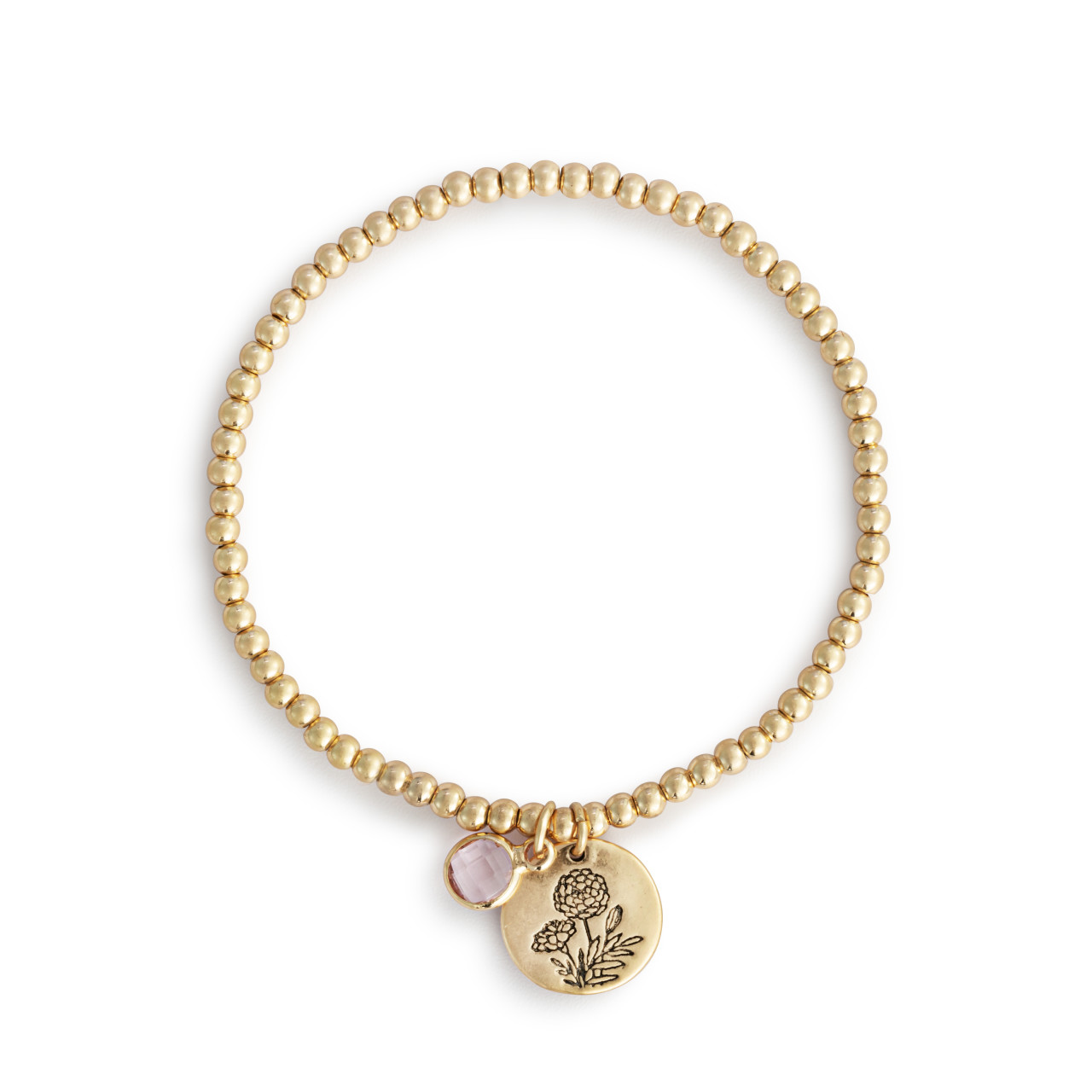 Birthstone Charm Bracelet - October thumbnail