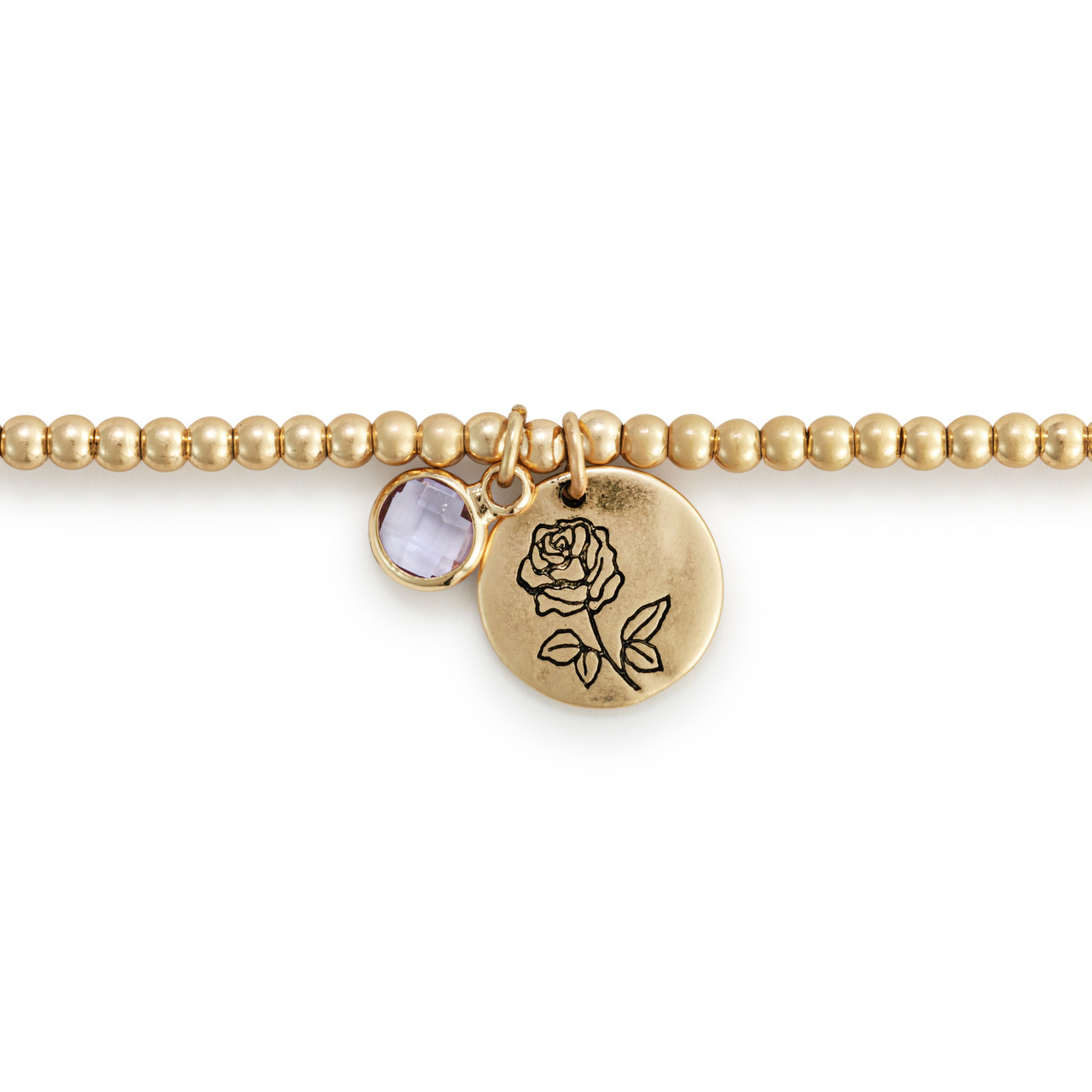 Birthstone Charm Bracelet - October thumbnail