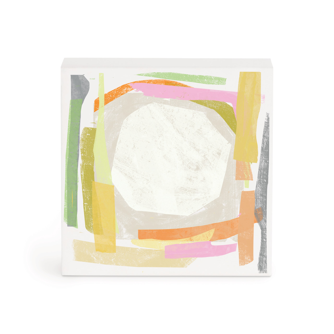 Pastel Abstract Square Wall Art - 4"sq thumbnail