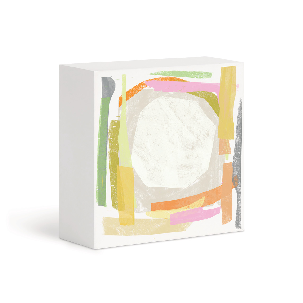 Pastel Abstract Square Wall Art - 4"sq thumbnail