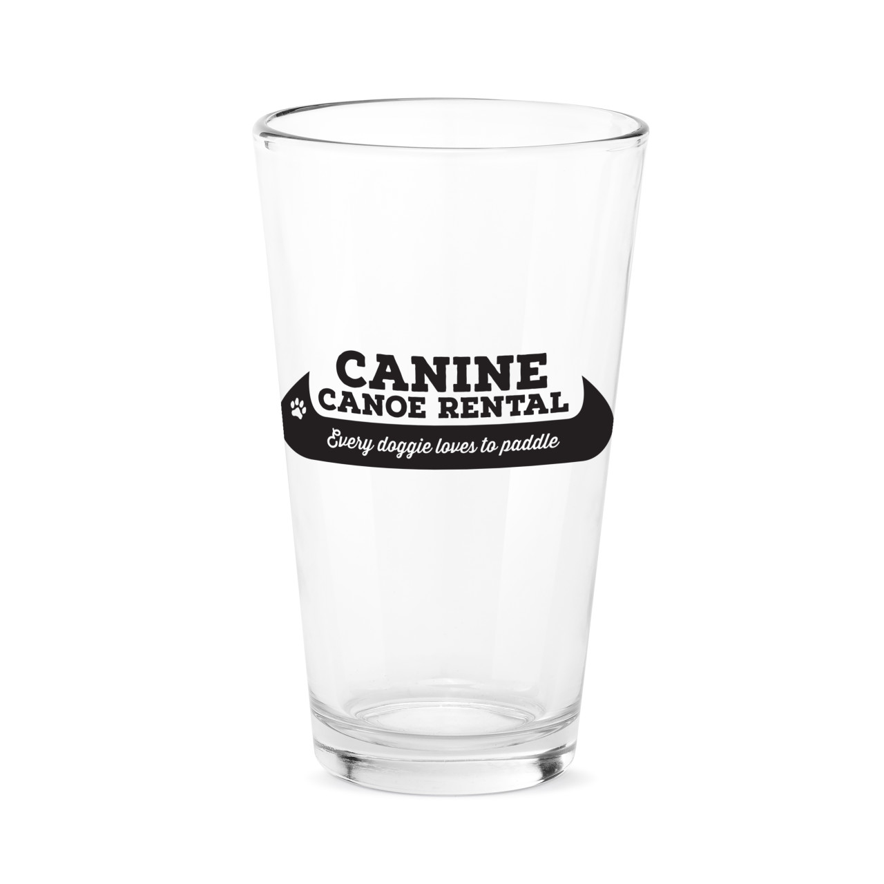 Canine Canoe Pint Glass thumbnail