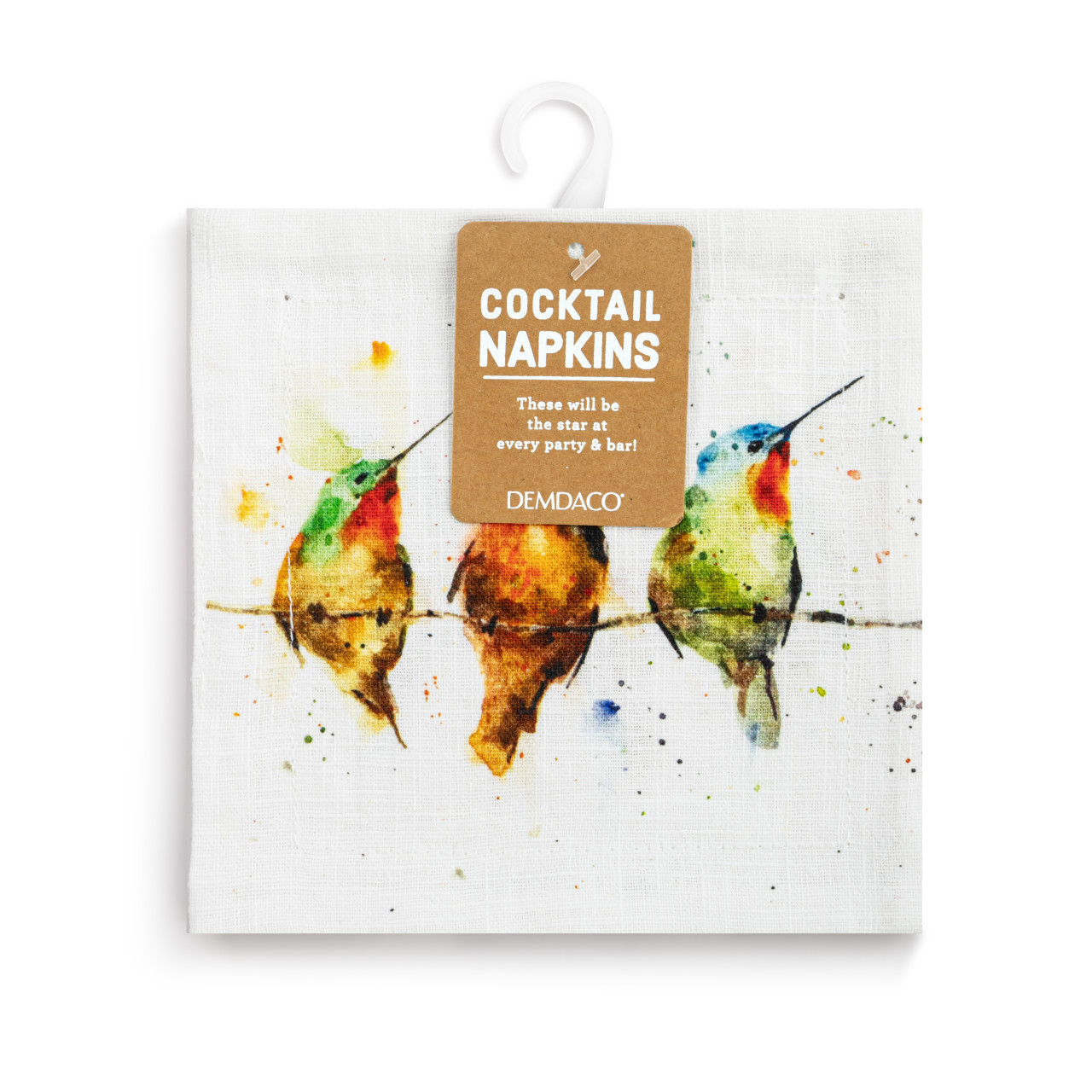 Hummers on a Wire Fabric Cocktail Napkins thumbnail