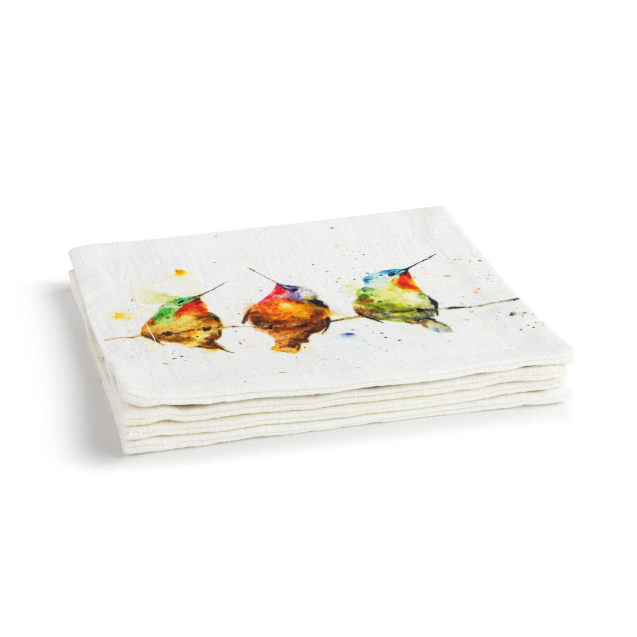 Hummers on a Wire Fabric Cocktail Napkins thumbnail