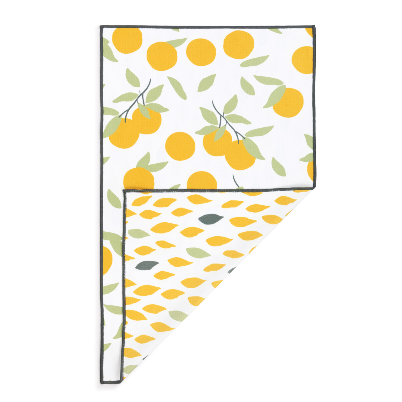 Citrus Orange Absorbent Reversible Towel - 18x30in thumbnail