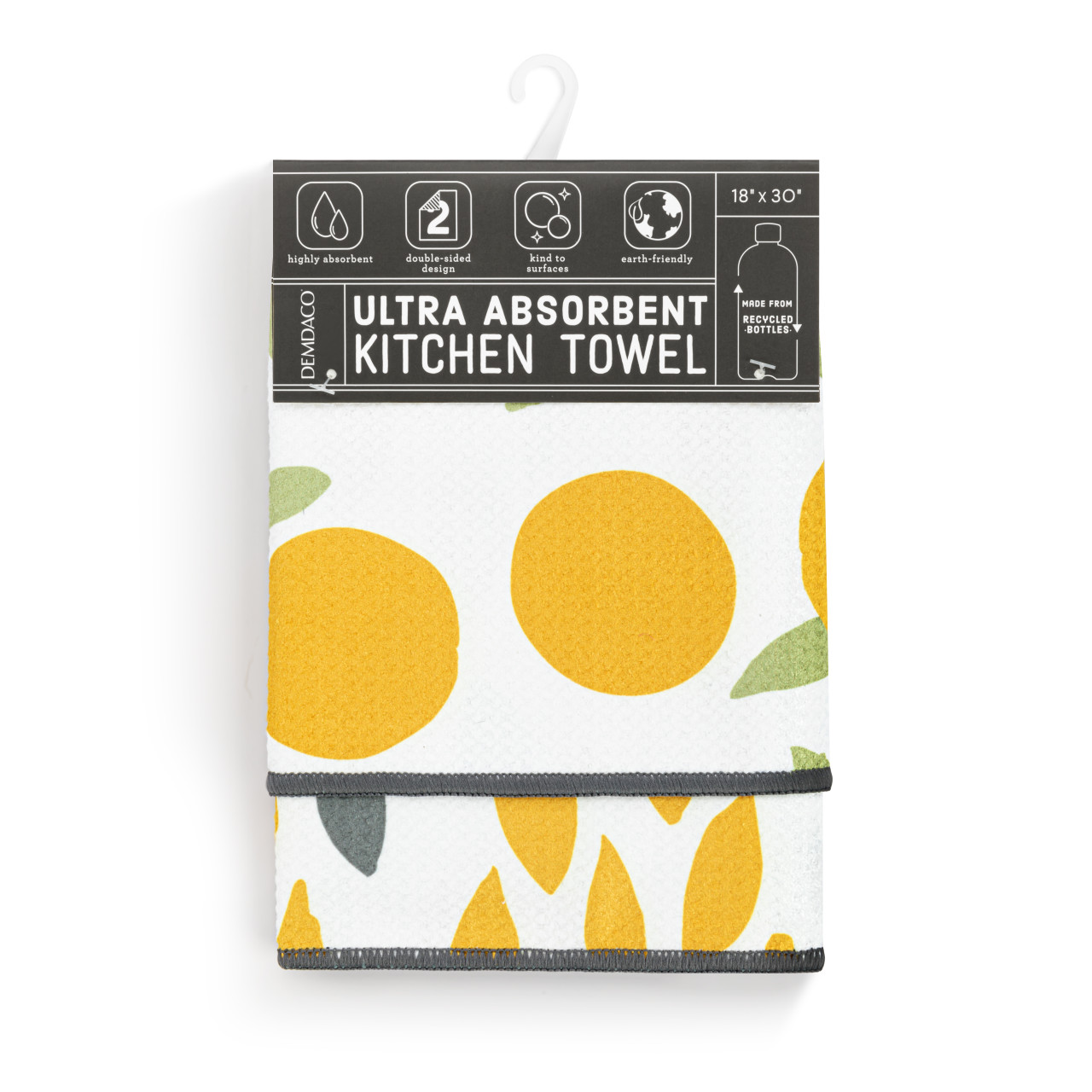 Citrus Orange Absorbent Reversible Towel - 18x30in thumbnail