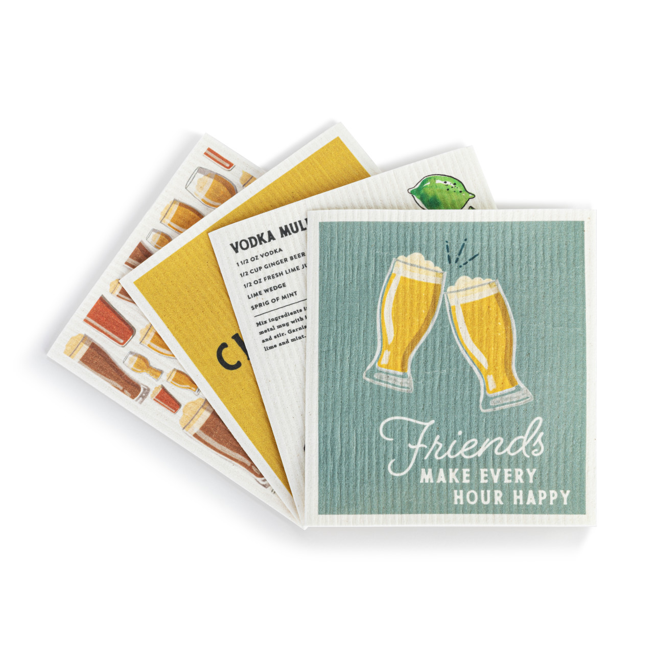 Biodegradable Dish Cloths Beer - 4 Assorted thumbnail