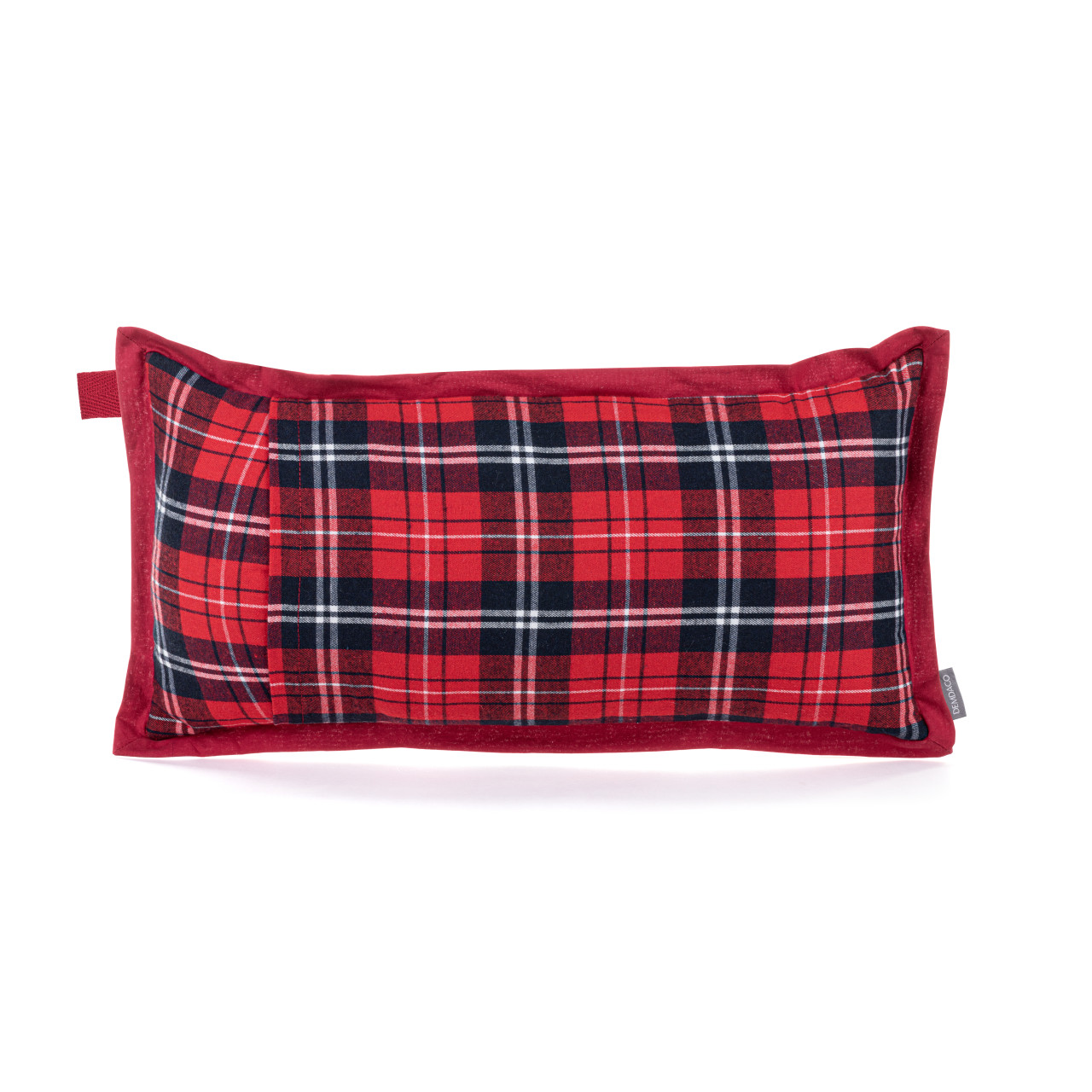 Holly Lodge Plaid Countdown to Christmas Pillow 25" x 13" thumbnail