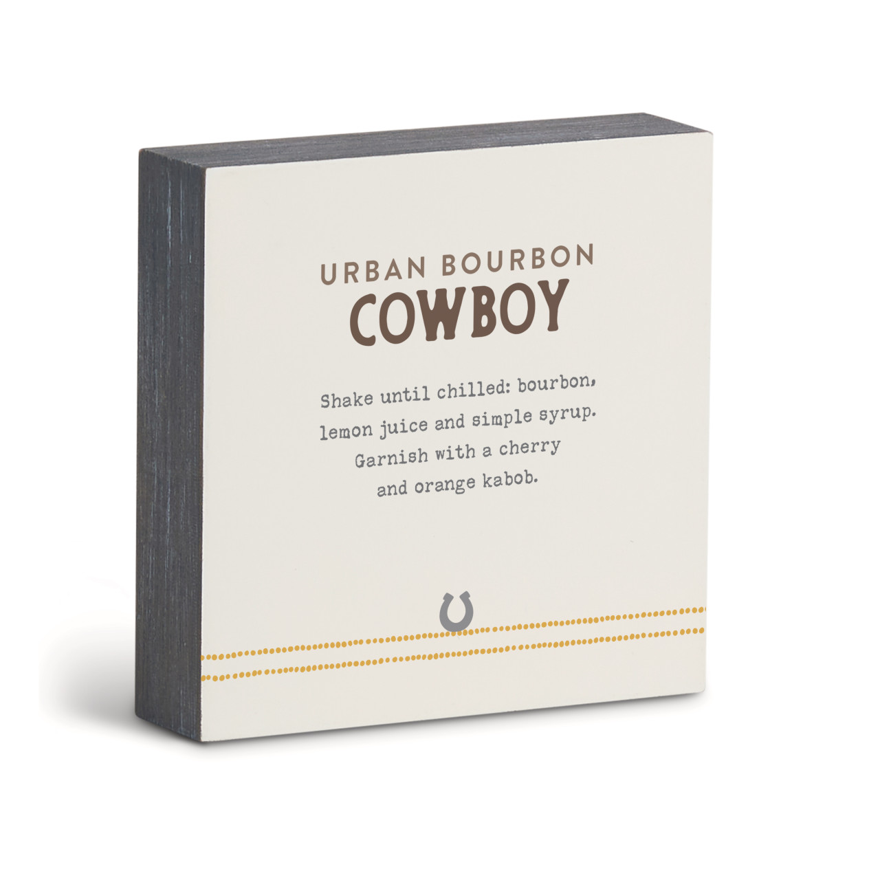 Recipes Bourbon Cowboy Wall Art - 6" sq. thumbnail