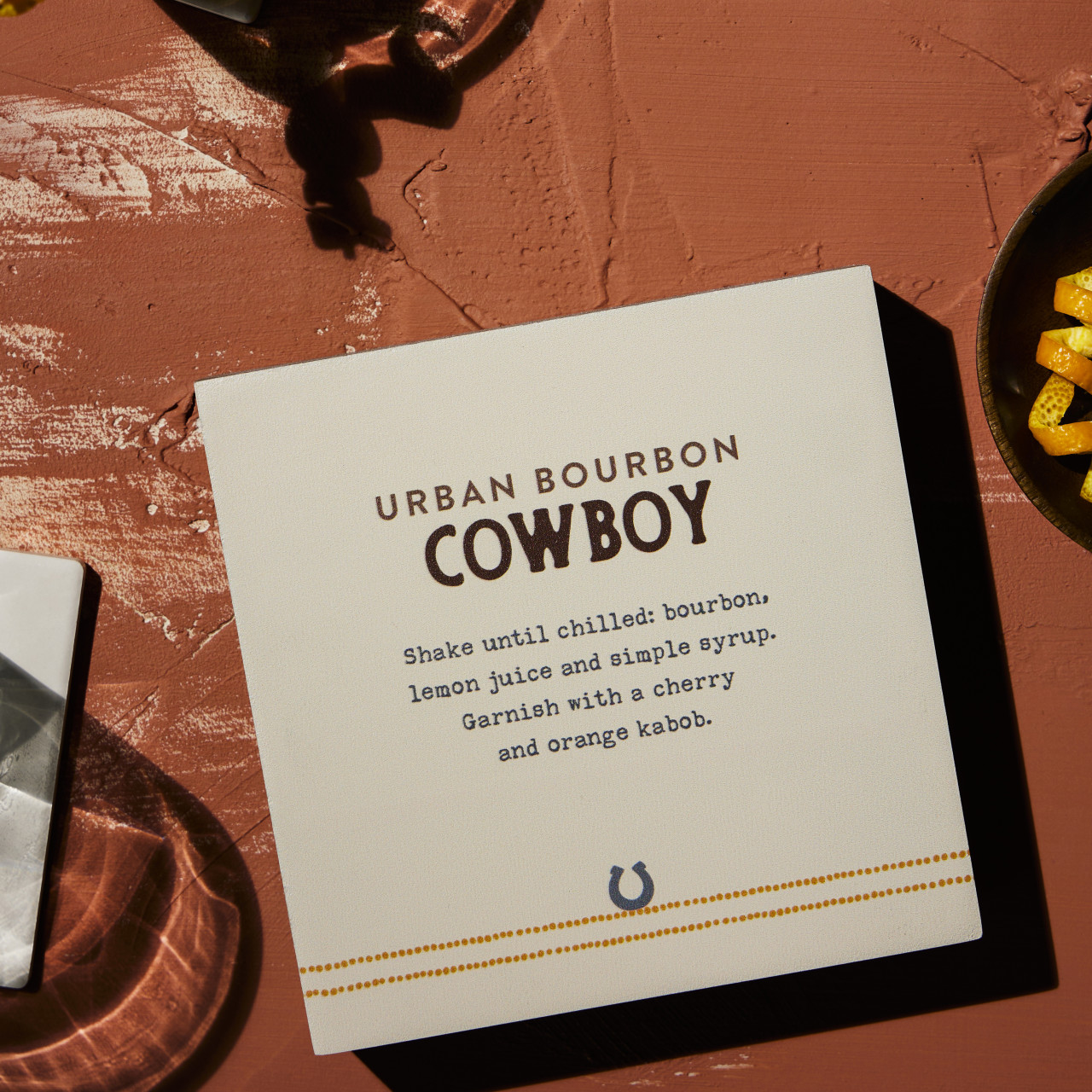 Recipes Bourbon Cowboy Wall Art - 6" sq. thumbnail
