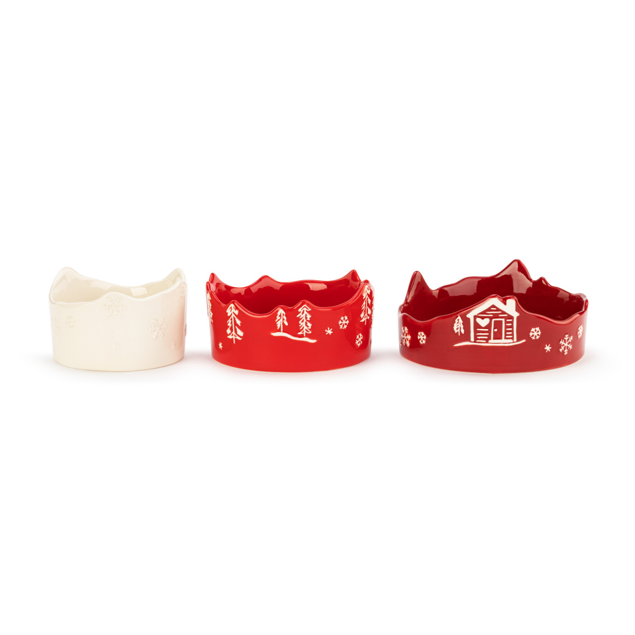 Cozy Lodge Ceramic Stacking Bowls - Set of 3 thumbnail