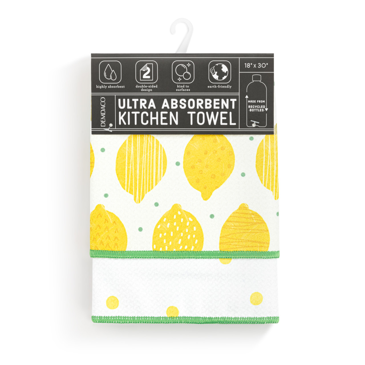 Lemons Absorbent Reversible Towel - 18x30in thumbnail