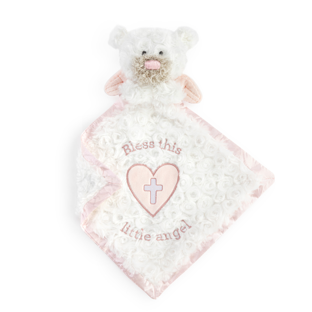 Guardian Angel Bear Blankie-Pink thumbnail
