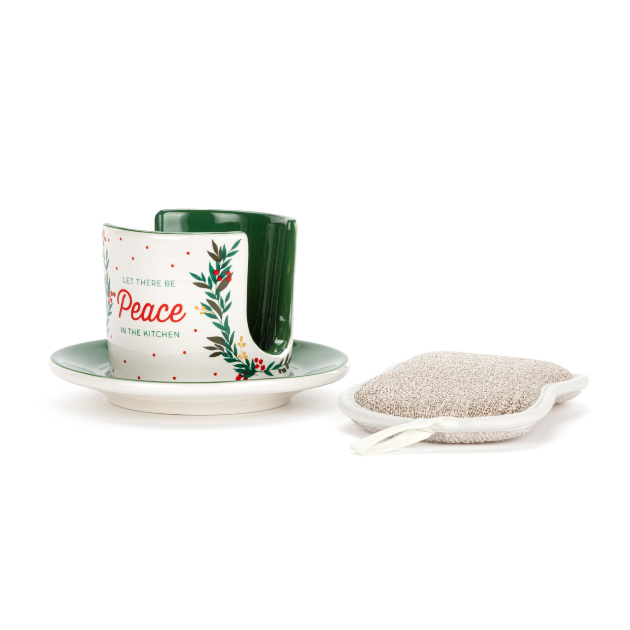 Let There Be Peace Soap Dish with Sponge thumbnail