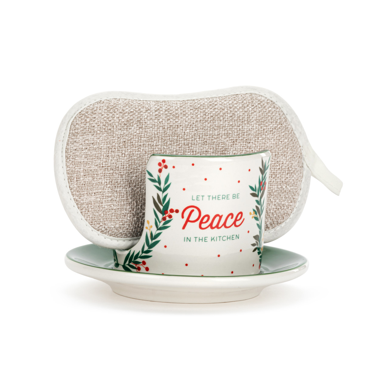 Let There Be Peace Soap Dish with Sponge thumbnail