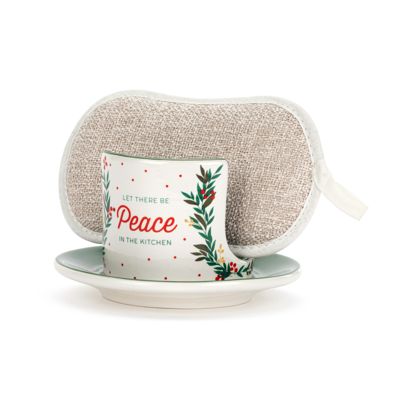 Let There Be Peace Soap Dish with Sponge thumbnail
