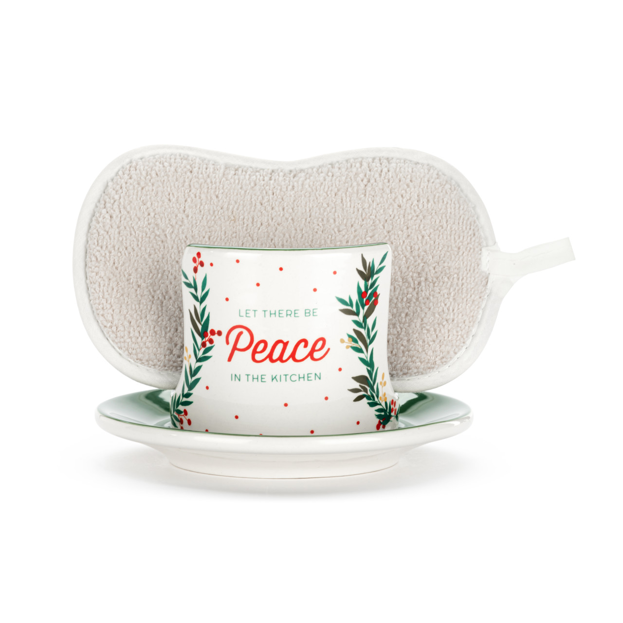 Let There Be Peace Soap Dish with Sponge thumbnail
