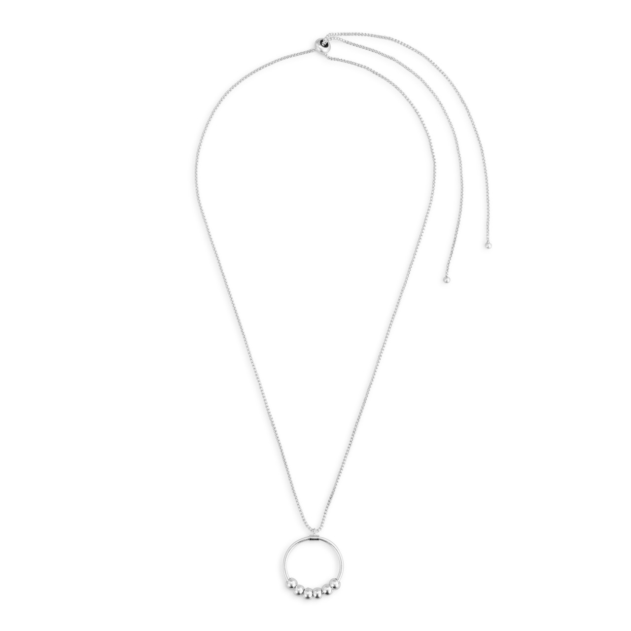 BeCalm Silver Necklace -18in thumbnail