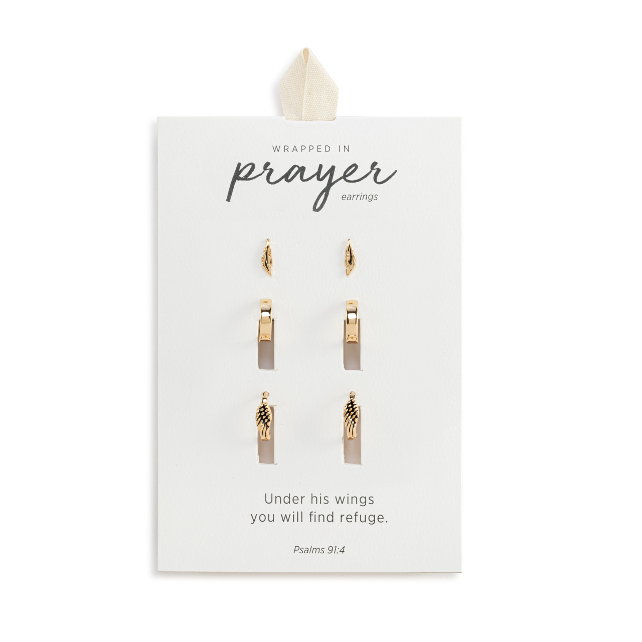 Dainty Wing Earrings Set of 3 - Gold thumbnail