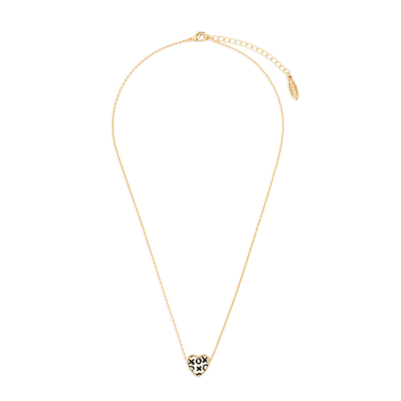 Art Heart Necklace - Hugs & Kisses thumbnail