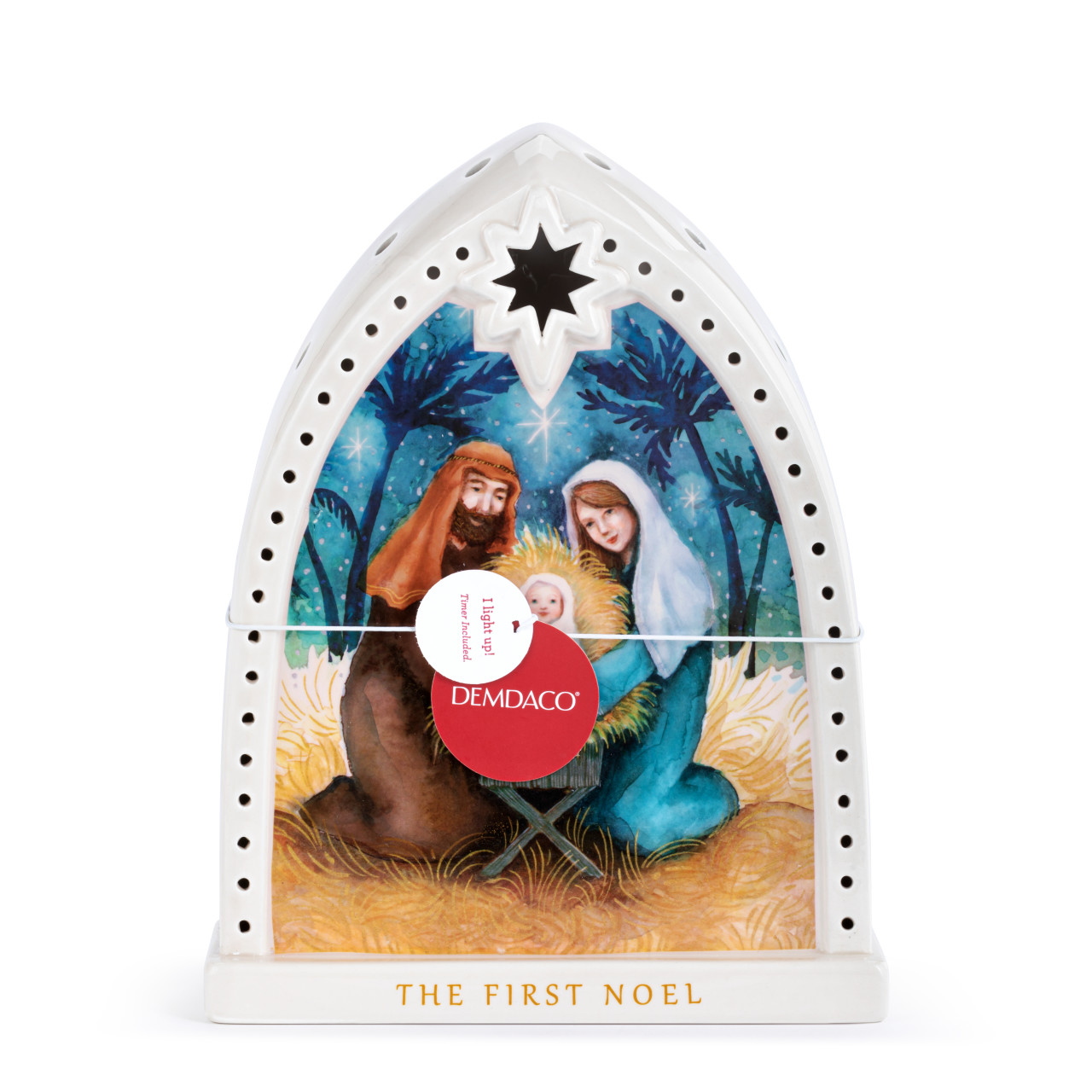 First Noel Lit Ceramic Nativity Scene thumbnail
