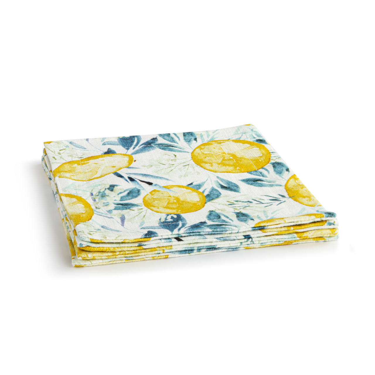 Lemons Fabric Cocktail Napkin thumbnail