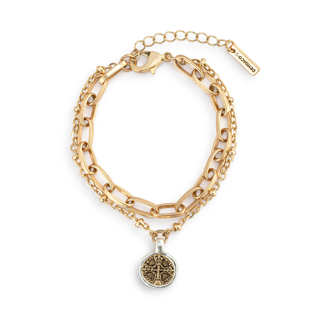 Wrapped in Prayer Layer Bracelet - Gold thumbnail