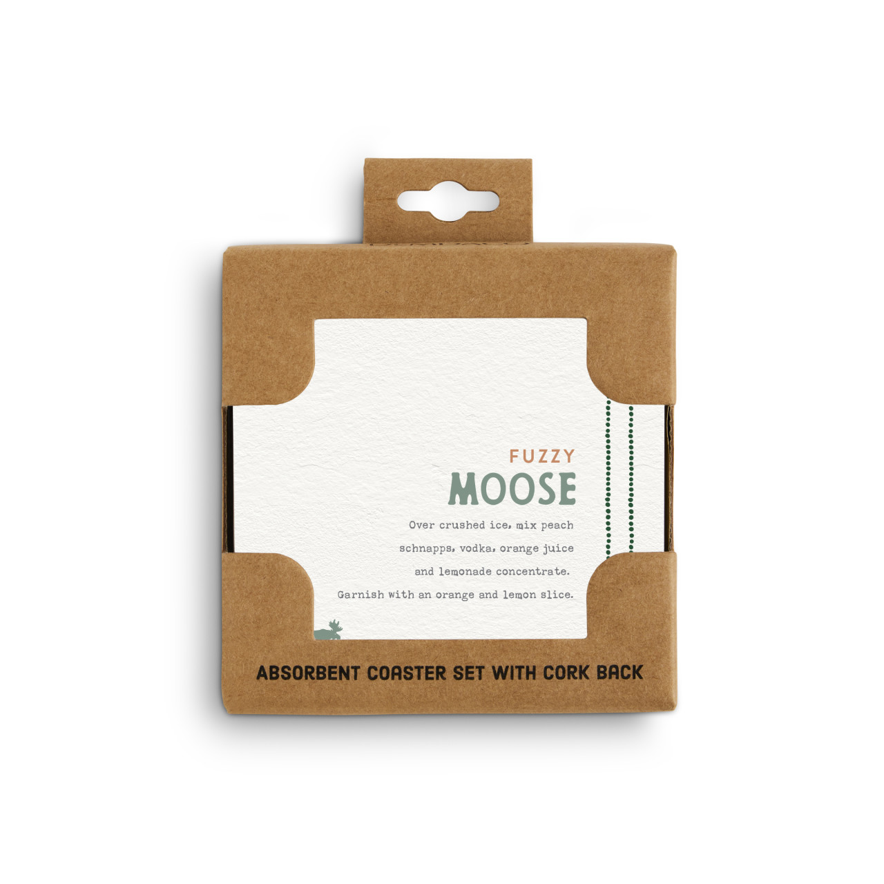 Recipes Fuzzy Moose Coasters - Set of 4 thumbnail