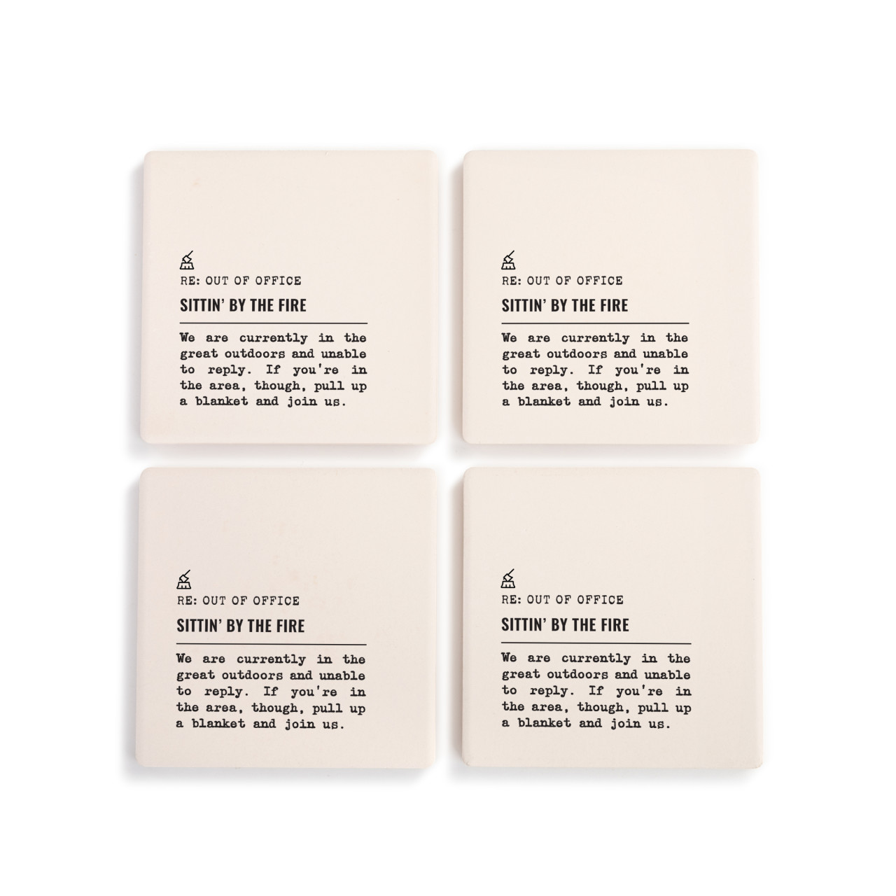 By the Fire Outdoors Coasters - Set of 4 thumbnail