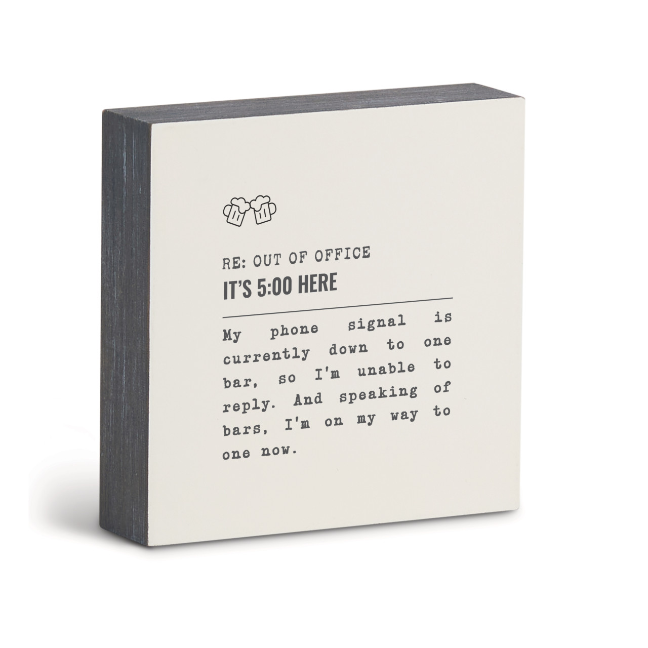 5 O'clock Here PhoneSignal WallArt-6"sq. thumbnail