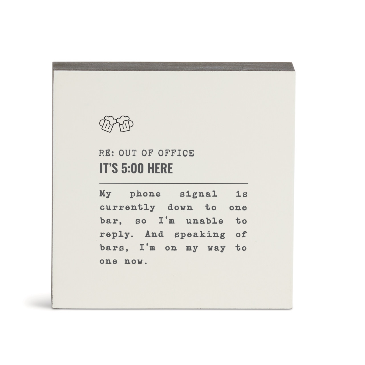 5 O'clock Here PhoneSignal WallArt-6"sq. thumbnail