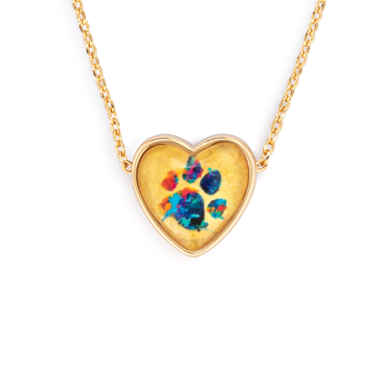 Art Heart Necklace - Dog Mom thumbnail