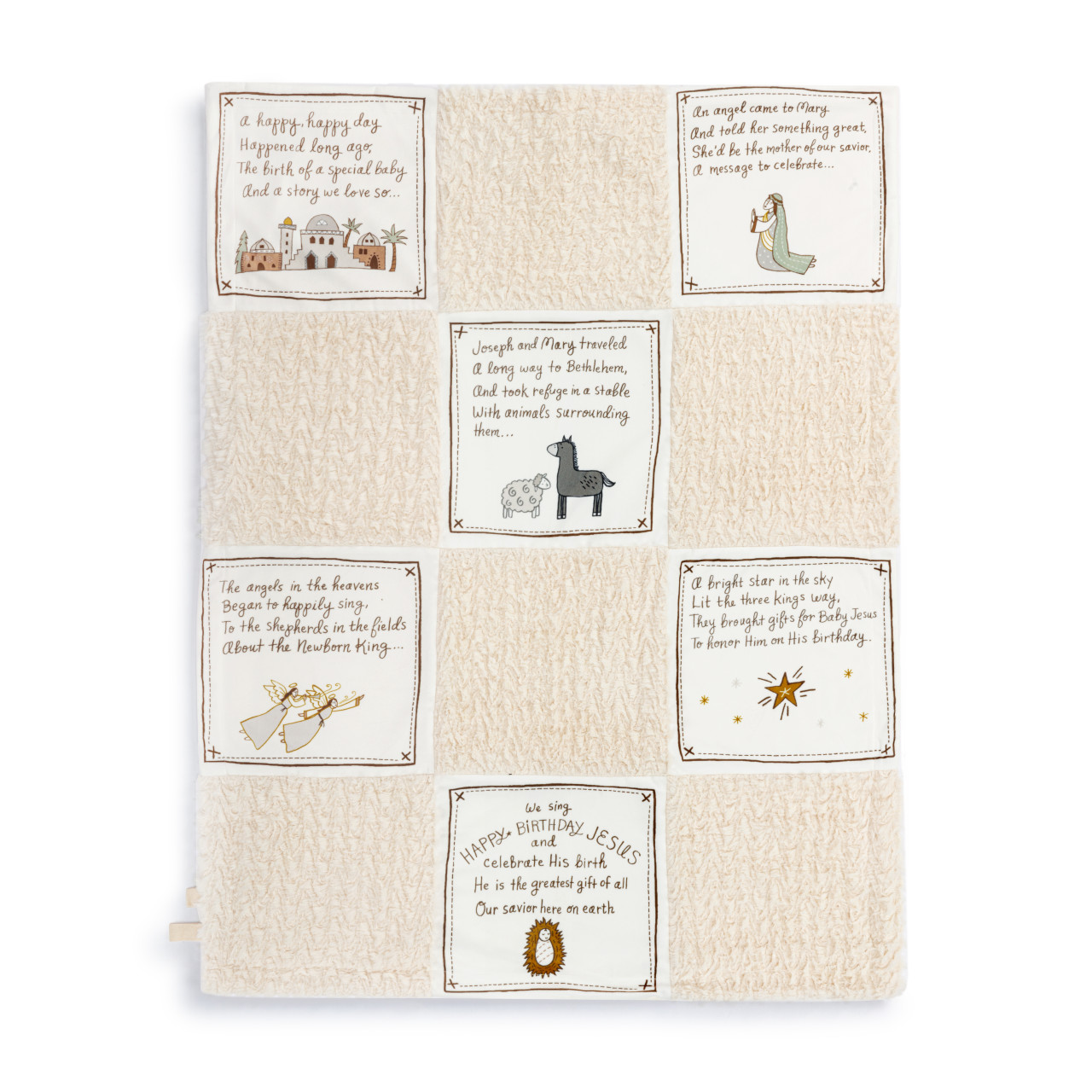 Happy Birthday Jesus Patchwork Blanket thumbnail