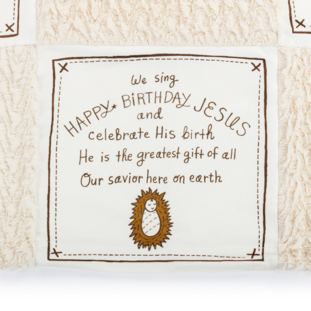 Happy Birthday Jesus Patchwork Blanket thumbnail