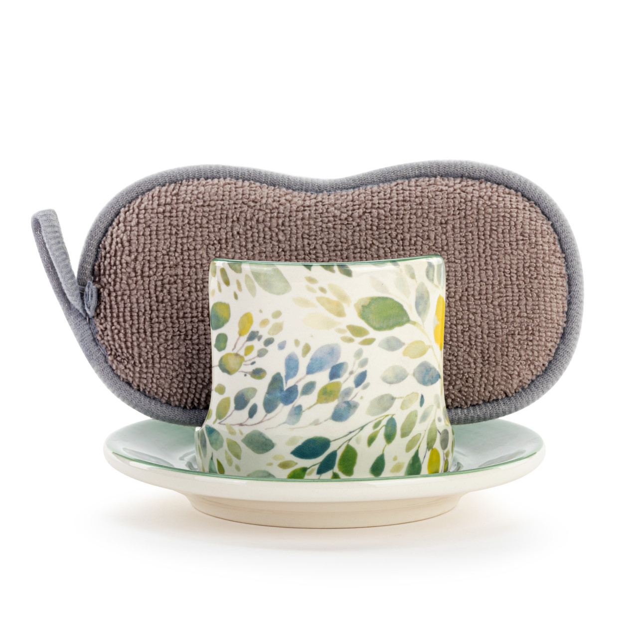Spring Leaves Soap Dish with Sponge thumbnail