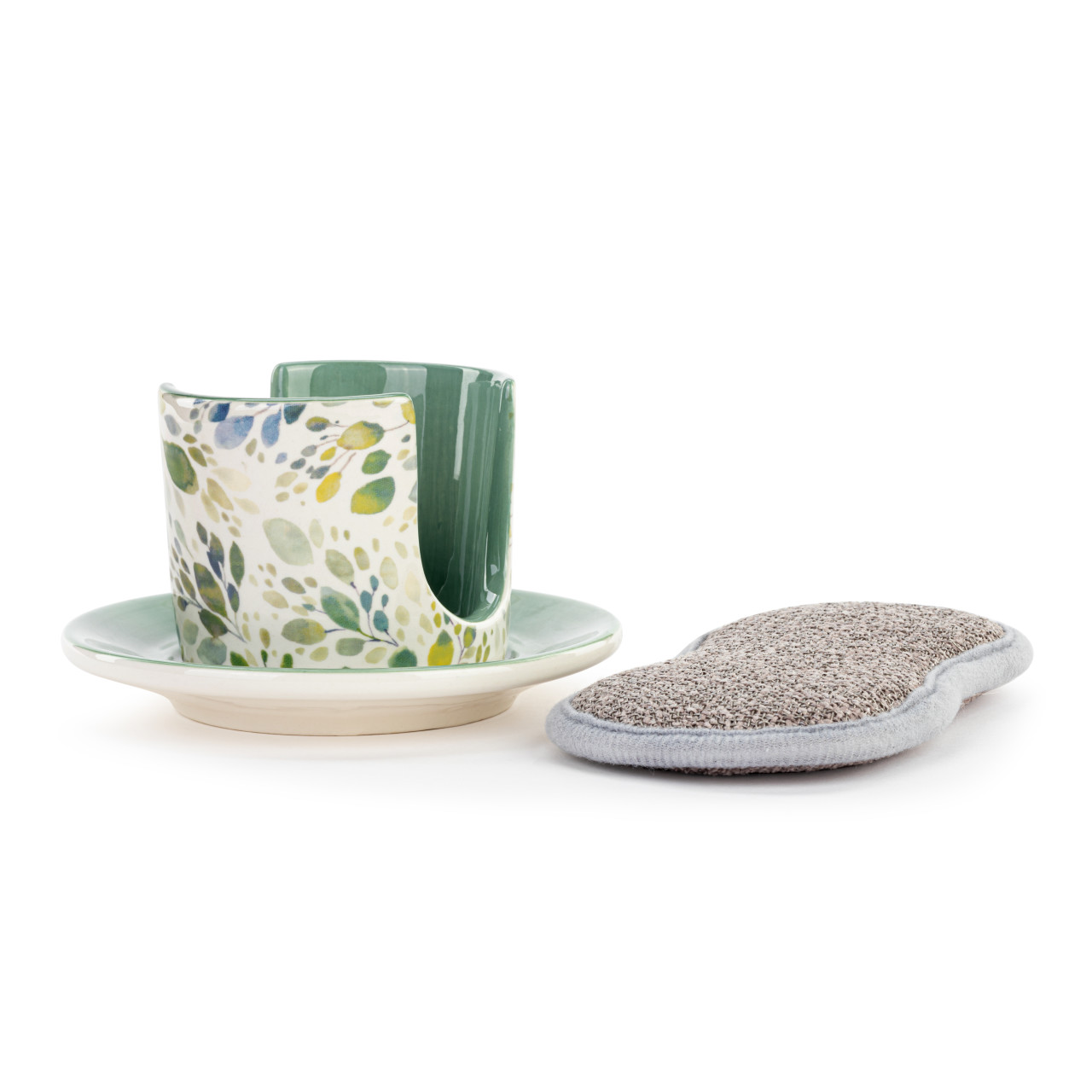 Spring Leaves Soap Dish with Sponge thumbnail