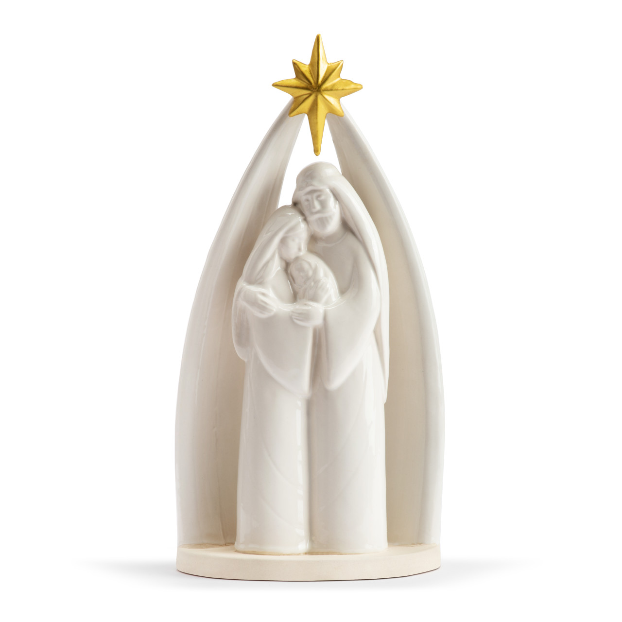 Faithful Finds Ceramic Christmas Holy Family Figurine 10" x 5" thumbnail