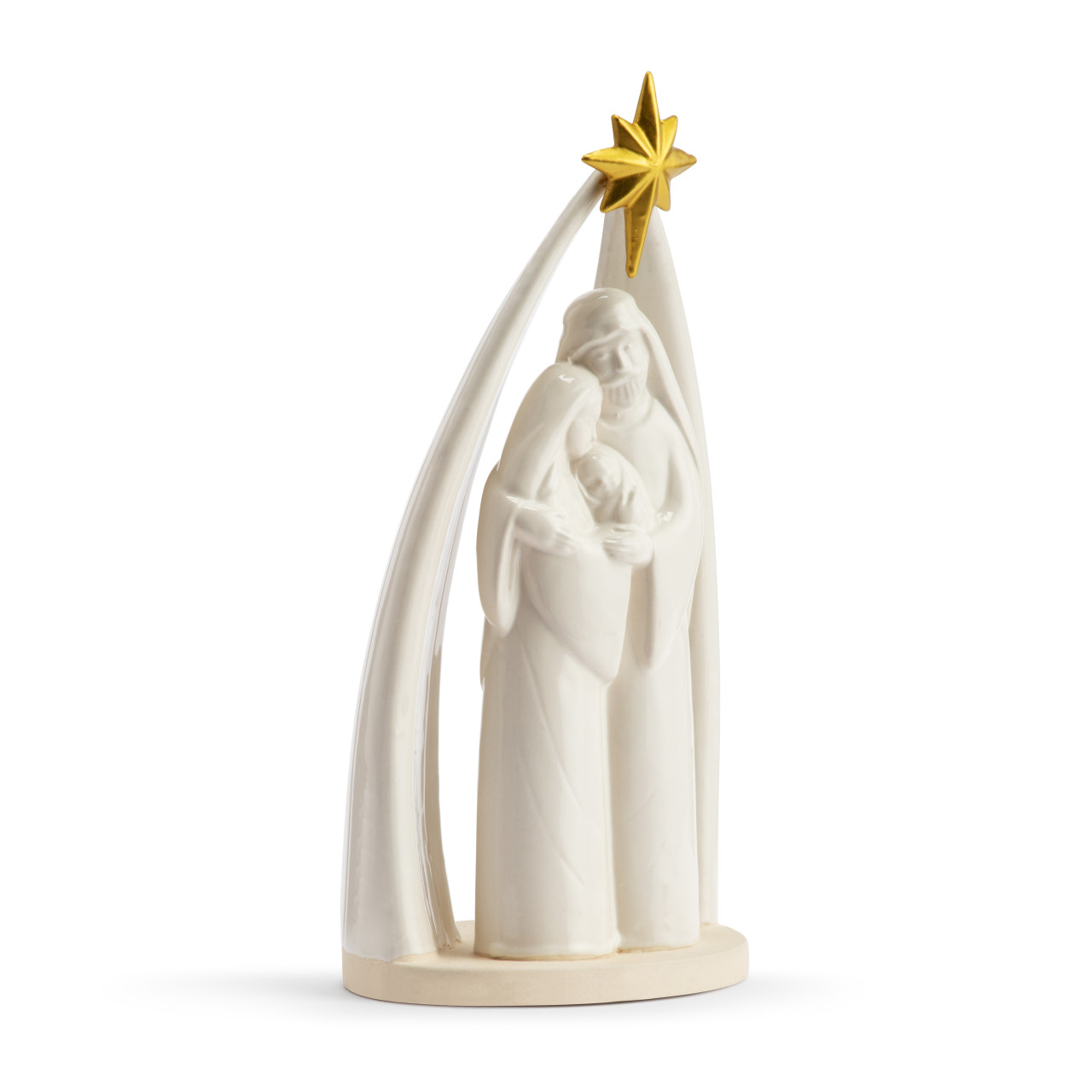 Faithful Finds Ceramic Christmas Holy Family Figurine 10" x 5" thumbnail