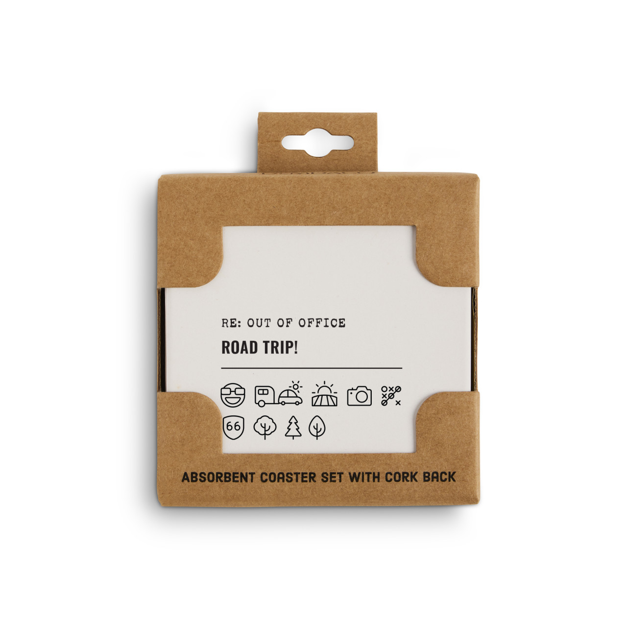 Road Trip Emoji Coasters - Set of 4 thumbnail