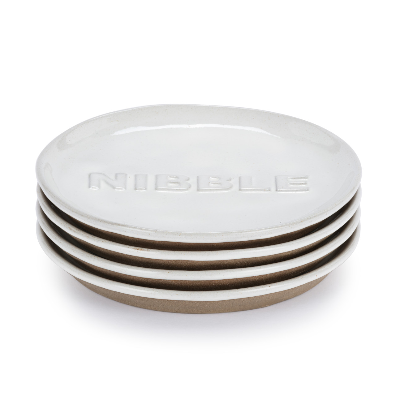 White Nibble Appetizer Plates - Set of 4 thumbnail