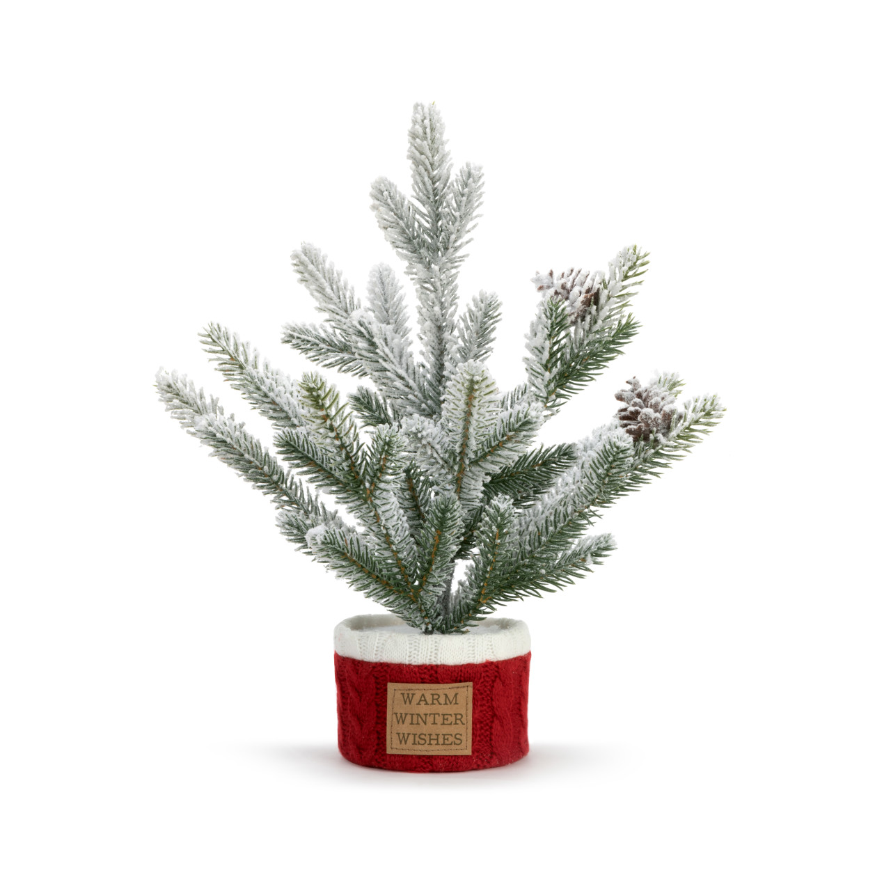 Warm Wishes Tree in Knit Basket thumbnail