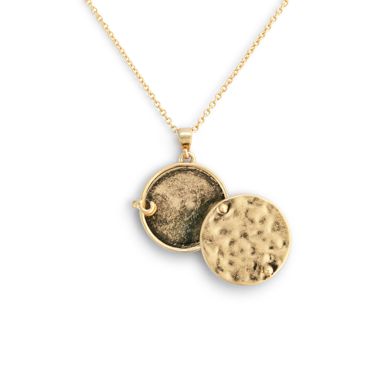 Love you Locket Necklace - Gold thumbnail