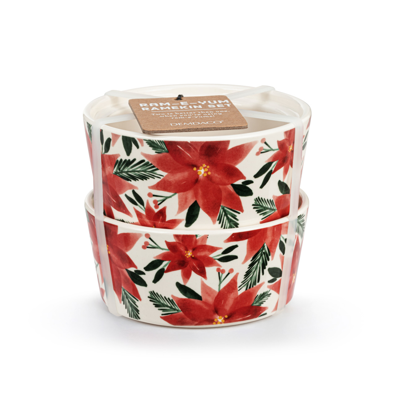 Poinsettia Ramekins - Set of 2 thumbnail