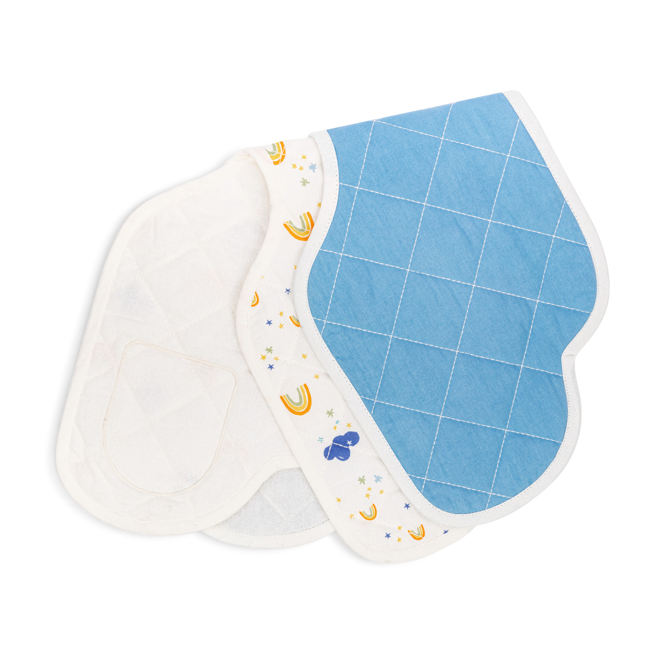 Burp Cloths Set of 2 - Rainbows thumbnail