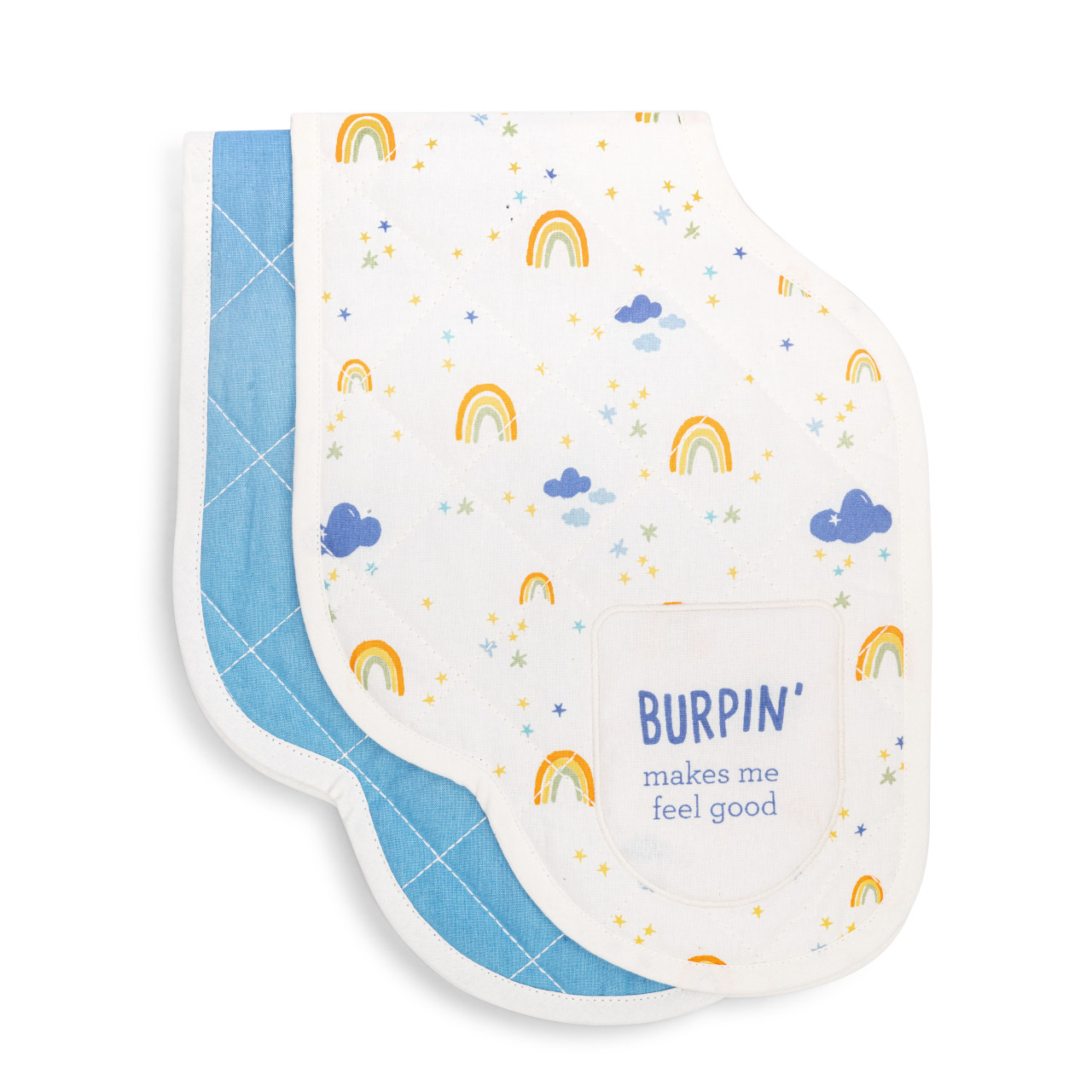 Burp Cloths Set of 2 - Rainbows thumbnail