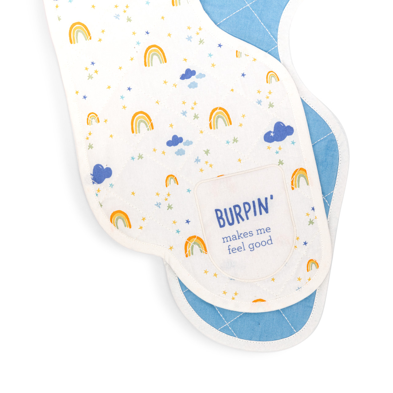 Burp Cloths Set of 2 - Rainbows thumbnail