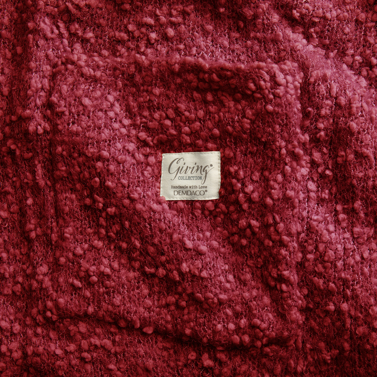 Giving Collection Vibrant Red Giving Shawl With Pockets thumbnail