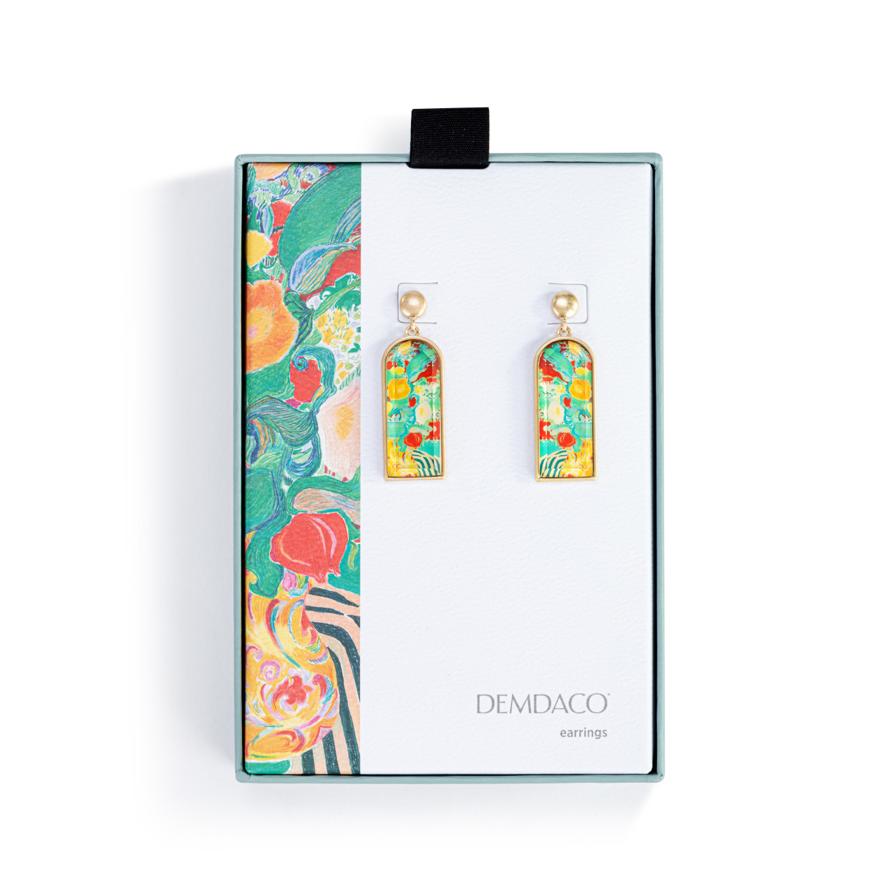 ArtLifting Earrings - Floral Stripes thumbnail